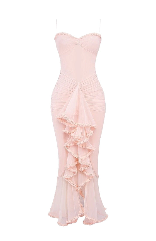 Fleur Whisper Maxi Dress Pink