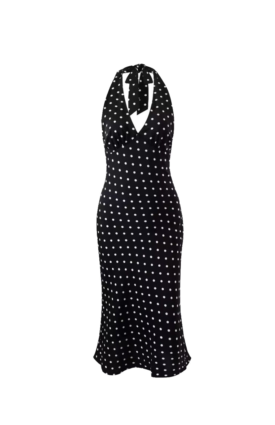 Gloria Polka Dot Halter Dress Black - Black Coral Black Coral xo Gloria Polka Dot Halter Dress Black - Black Coral Black Coral xo