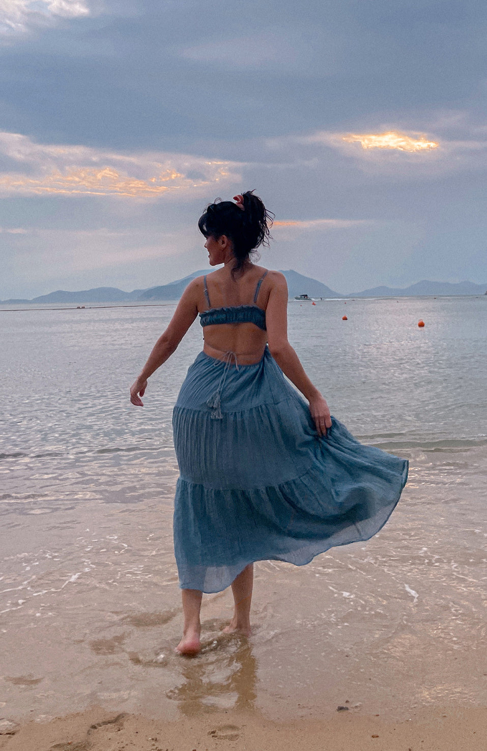 Blue Goddess Maxi Dress - Black Coral Black Coral xo Blue Goddess Maxi Dress - Black Coral Black Coral xo