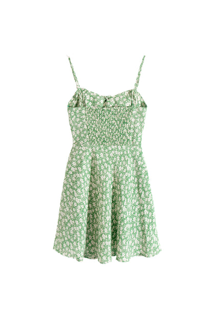 Meave Floral Mini Dress Green