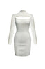 Snow Angel Knit Dress White