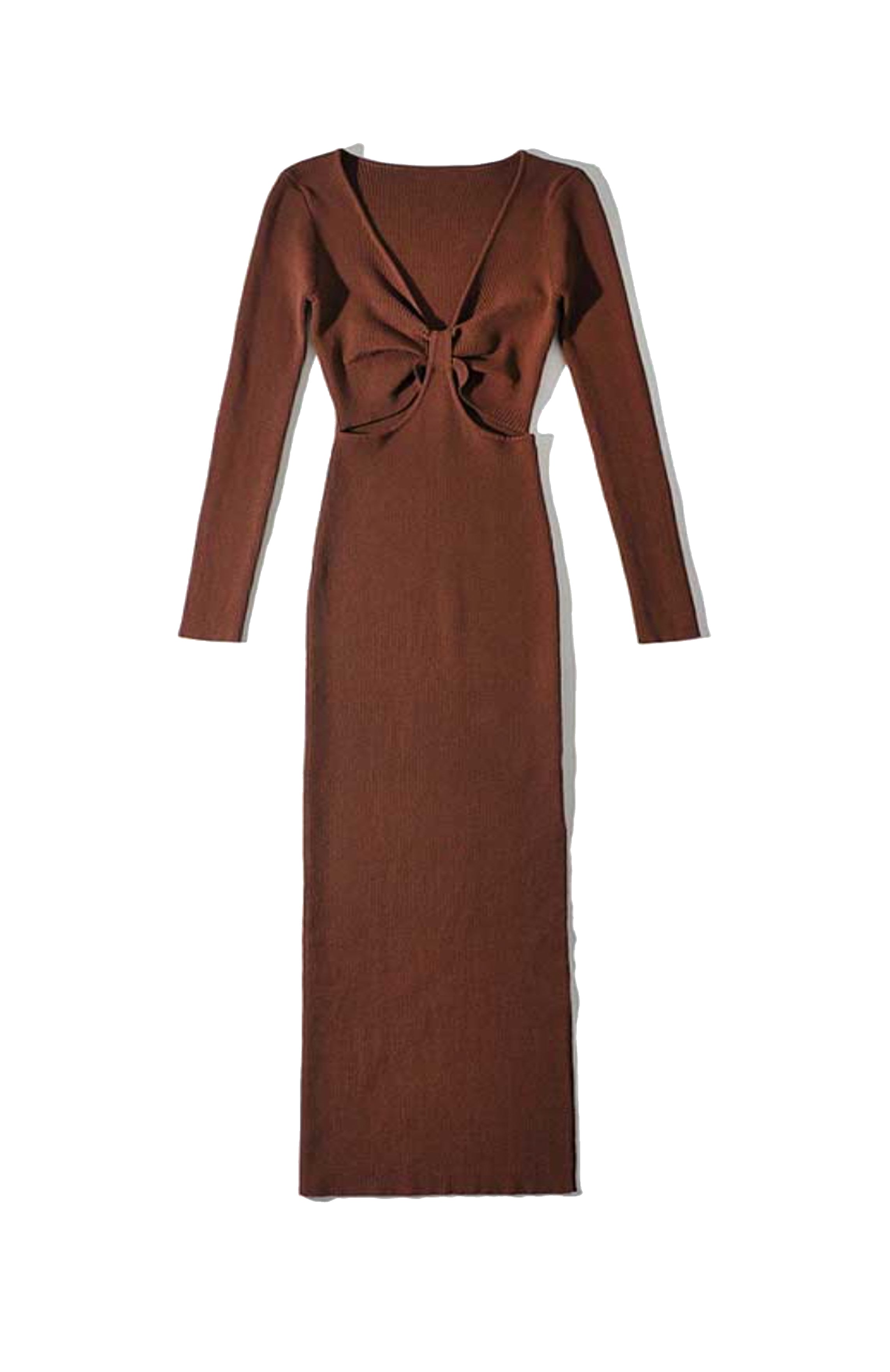 Cedar Knit Maxi Dress Brown