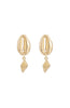 Gold Sea Shell Earrings