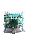 Green Natural Stone Bracelet Set