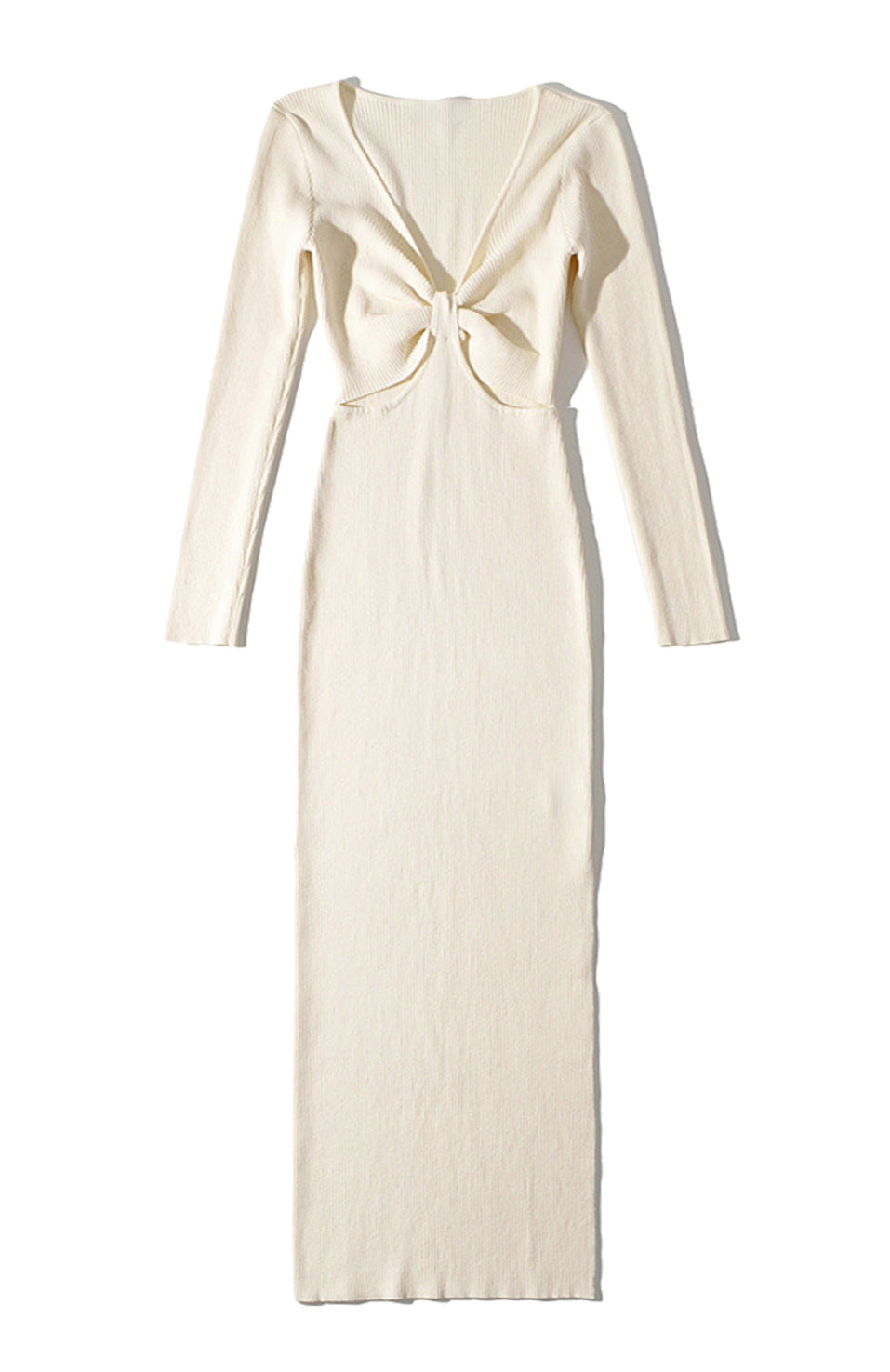 Cedar Knit Maxi Dress White