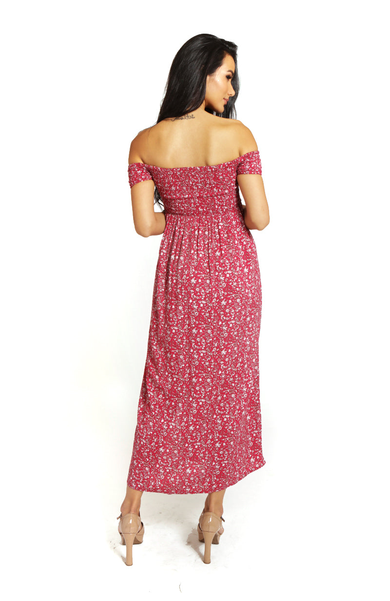 Easy Breezy Floral Maxi Dress Red
