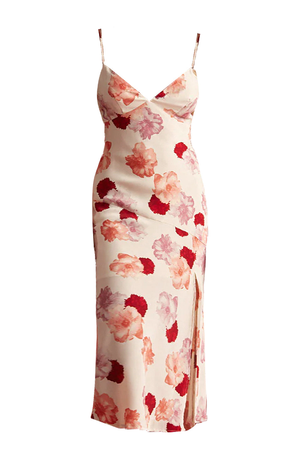 Queen of Hearts Floral Midi Dress