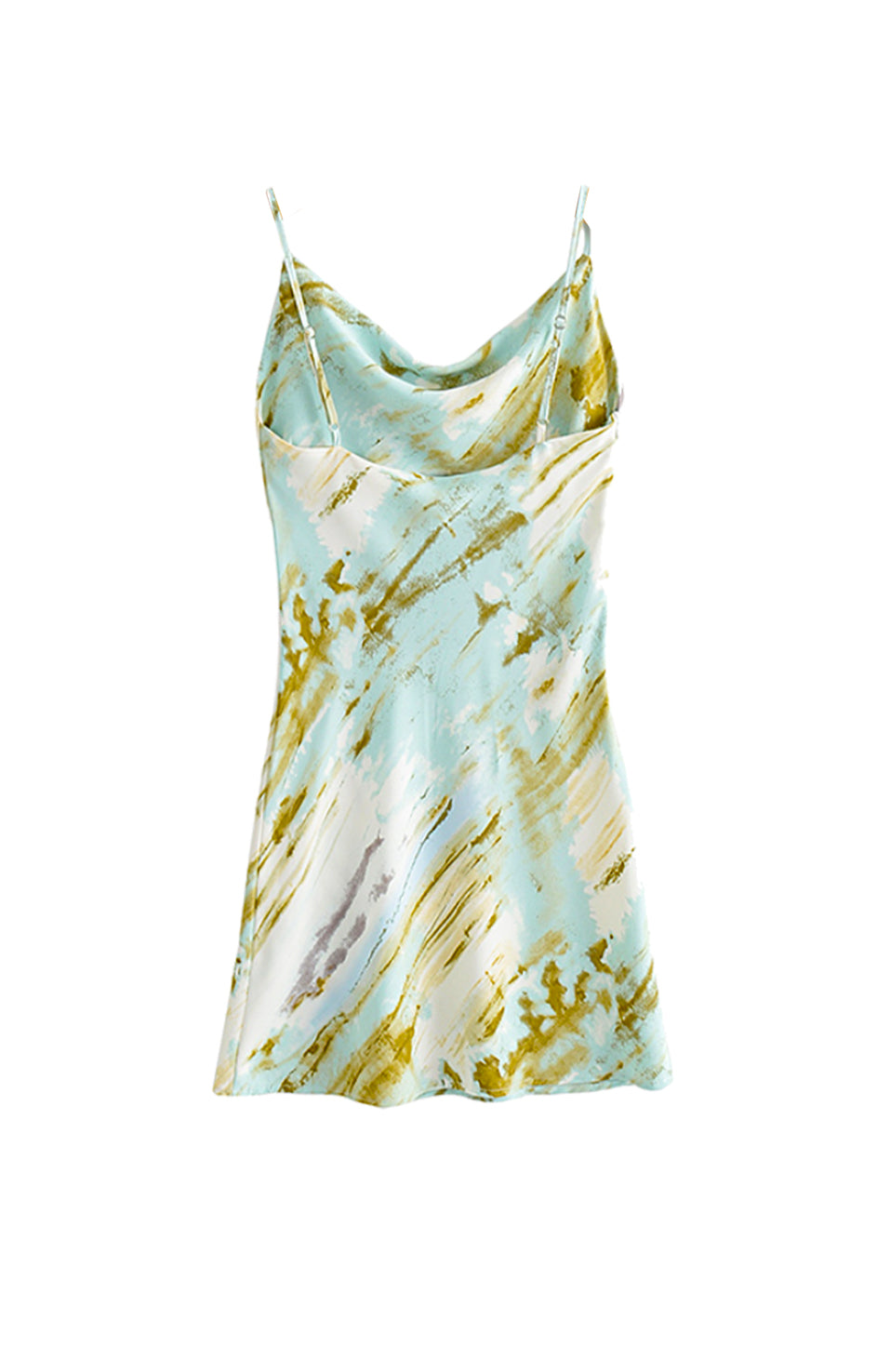 tie dye mini slip dress Trendy Burgundy Tie-Dye Dress - Cowl Neck Dress - Mini Slip Dress
